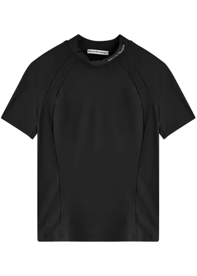 ALEXANDER WANG T ALEXANDERWANG.T LOGO STRETCH-NYLON T-SHIRT