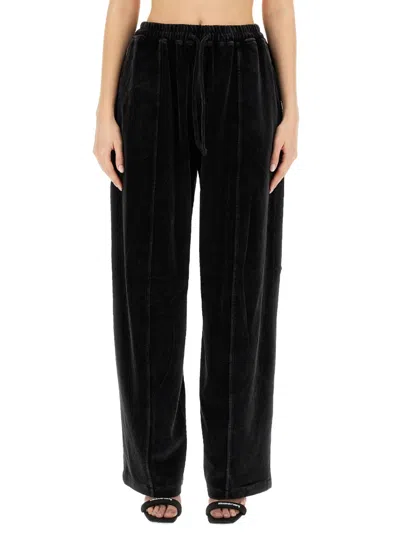 Alexander Wang T Alexanderwang.t Regular Fit Jogging Pants In Black