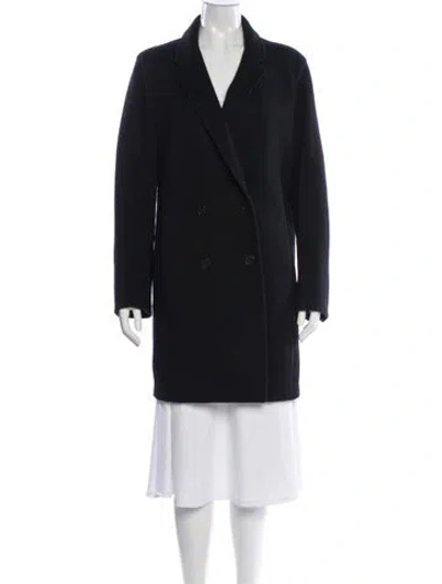 Pre-owned Alexander Wang Alpaca Coat In Blue