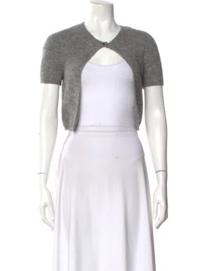 Pre-owned Alexander Wang T Alpaca Crew Neck Sweater In Gray