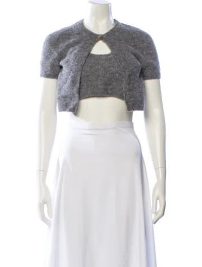 Pre-owned Alexander Wang Alpaca Crew Neck Sweater In Neutral