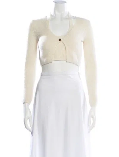 Pre-owned Alexander Wang Alpaca Crew Neck Sweater In Neutral