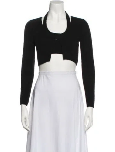 Pre-owned Alexander Wang Alpaca Scoop Neck Sweater