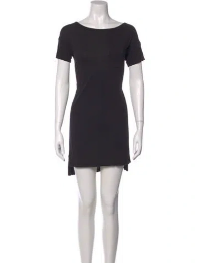 Pre-owned Alexander Wang T Bateau Neckline Mini Dress In Gray