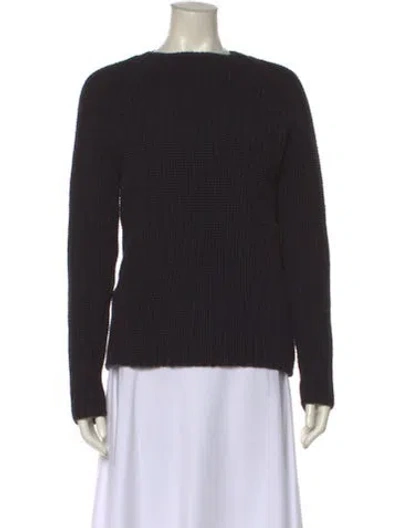 Pre-owned Alexander Wang Bateau Neckline Sweater In Black