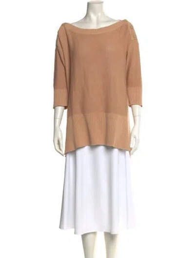 Pre-owned Alexander Wang Bateau Neckline Sweater In Brown