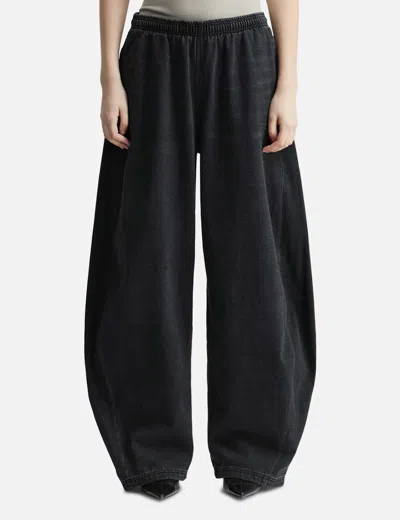 Alexander Wang T Black Brushed Denim Sweatpant