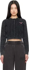 Alexander Wang T T By Alexander Wang Knitwear In Washed Black