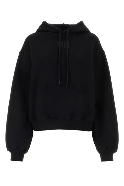 ALEXANDER WANG T BLACK COTTON SWEATSHIRT