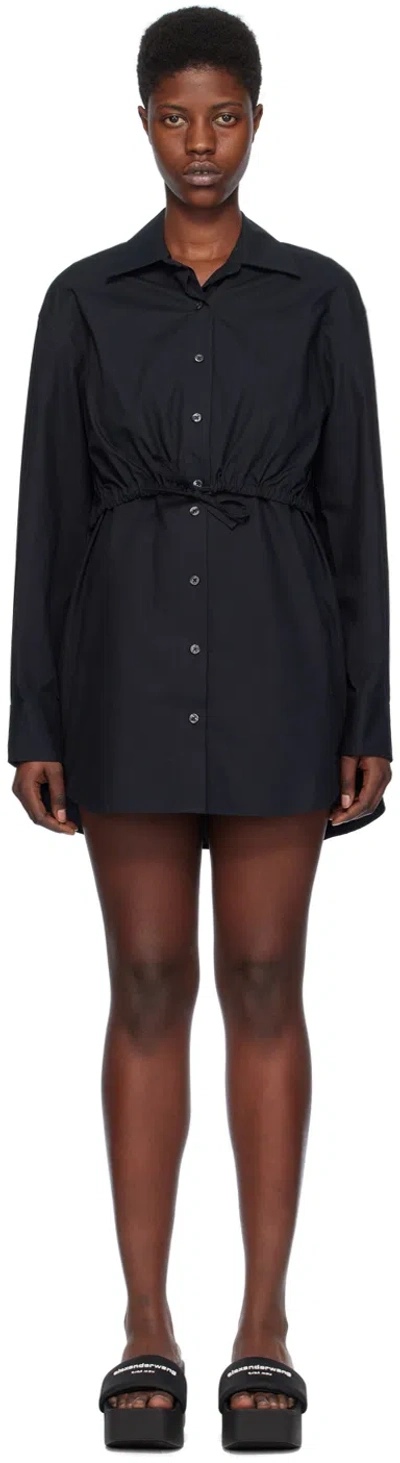 Alexander Wang T Black Layered Dress In 001 Black