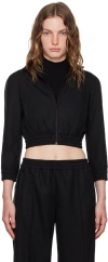 Alexander Wang T T By Alexander Wang Black Polyester Sweatshirt In Black 001