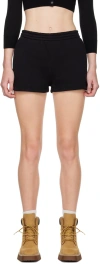 Alexander Wang T T By Alexander Wang Logo Embroidered Track Shorts In Black 001