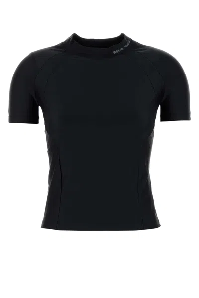 Alexander Wang T Black Stretch Nylon T-shirt