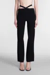 Alexander Wang T Black Stretch Viscose Blend Pant In 1