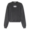 Alexander Wang T T By Alexander Wang Dark Grey Cotton Sweatshirt In Grey
