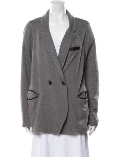 Pre-owned Alexander Wang T Blazer In Gray