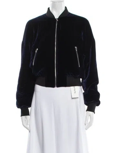 Pre-owned Alexander Wang T Bomber Jacket In Black