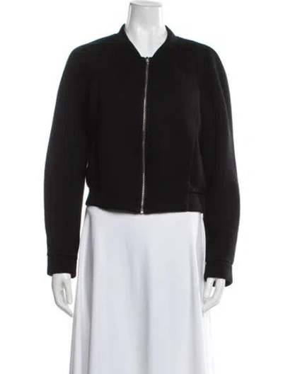 Pre-owned Alexander Wang T Bomber Jacket In Black