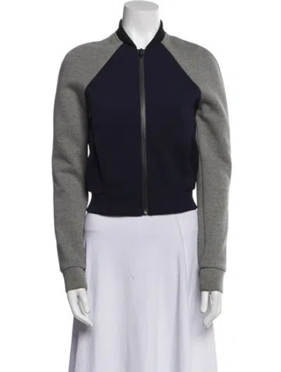 Pre-owned Alexander Wang T Bomber Jacket In Blue