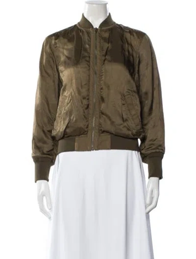 Pre-owned Alexander Wang Bomber Jacket In Green