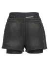 Alexander Wang T T By Alexander Wang Boxer Shorts In Black