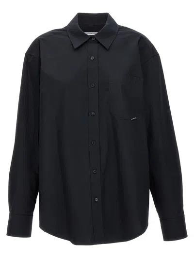 Alexander Wang T T By Alexander Wang 'boyfriend' Shirt In Black