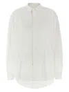 Alexander Wang T T By Alexander Wang White Oxford Cotton Boyfriend Shirt In White
