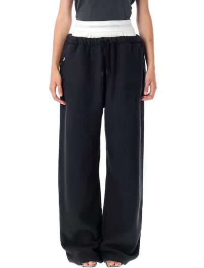 Alexander Wang T Brief-waistband Sweatpants In Black