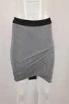 Alexander Wang T By  Asymmetric Bodycon Skirt In Grey Cotton In Grey