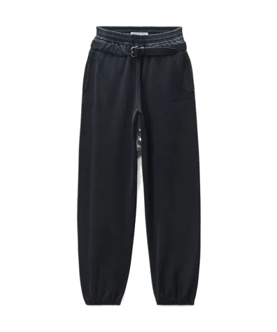 Alexander Wang T By  Belted Relaxed Pants In Black