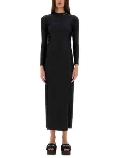 Alexander Wang T By  Black Stretch Nylon Dress