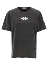 Alexander Wang Dark Grey Cotton T-shirt In Gray