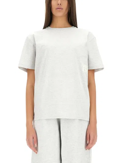 Alexander Wang T By  Essential T-shirt In Gray
