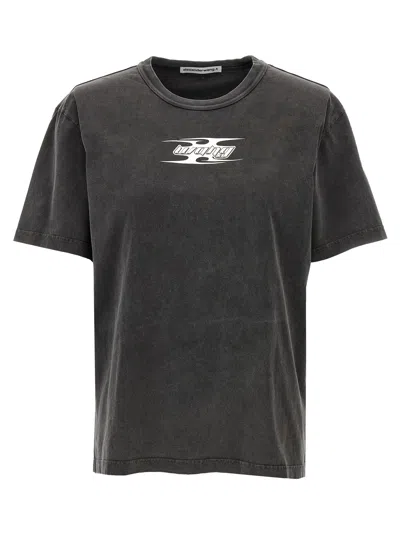 ALEXANDER WANG T BY ALEXANDER WANG LOGO-EMBOSSED COTTON T-SHIRT