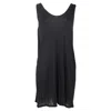 Alexander Wang T By  Mini Tank Dress In Black Tencel In Animal Print