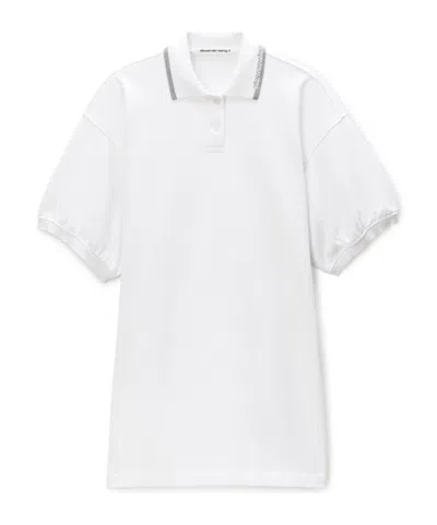 Alexander Wang T By  Short-sleeved Polo Mini Dress In Multi