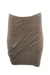 Alexander Wang T By  Stretch Skirt In Grey Rayon In Grey
