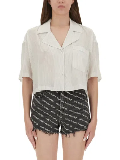Alexander Wang T By  White Lyocell Shirts