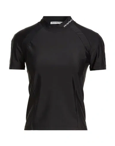Alexander Wang T By  Woman T-shirt Black Size S Polyamide, Elastane