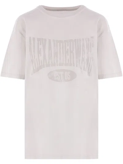 Alexander Wang T Chalk Oversize Cotton T-shirt