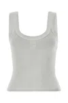 ALEXANDER WANG T CHALK STRETCH COTTON TANK TOP