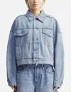 Alexander Wang T Alexanderwang.t Zip-detail Denim Jacket In Blue