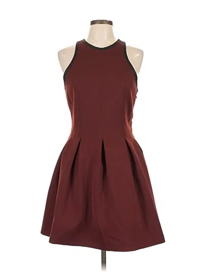 Pre-owned Alexander Wang T Cocktail Dress In Burgundy