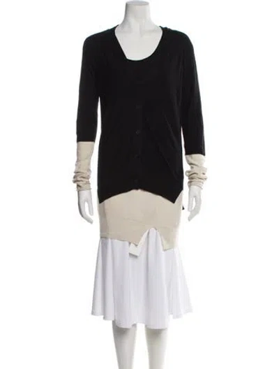 Pre-owned Alexander Wang Colorblock Pattern Dress Set In Black