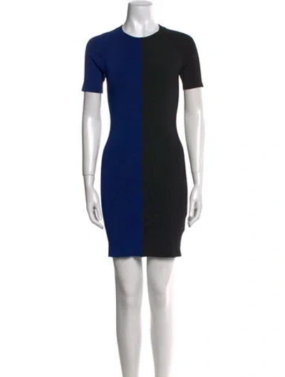 Pre-owned Alexander Wang Colorblock Pattern Mini Dress