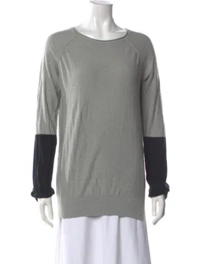 Pre-owned Alexander Wang Colorblock Pattern Scoop Neck Sweater In Multi
