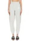 Alexander Wang T T By Alexander Wang Puff Logo Essential Terry Sweatpants In Black