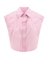 Alexander Wang T Cropped Sleeveless Button Down Top