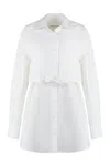 Alexander Wang T Cotton Shirtdress In White