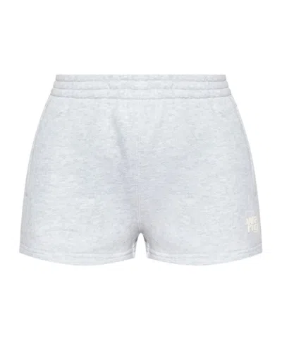 Alexander Wang T Cotton Shorts In White